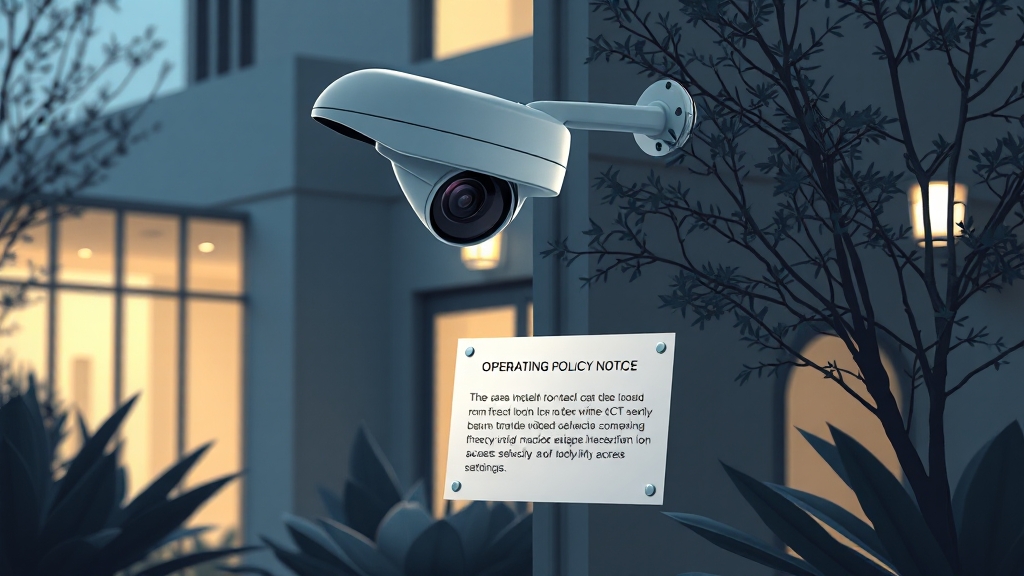 CCTV 설치, 법적 고려사항은? (illustration 스타일)
