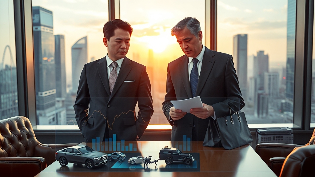 관세 인하의 경제 영향 (realistic 스타일)