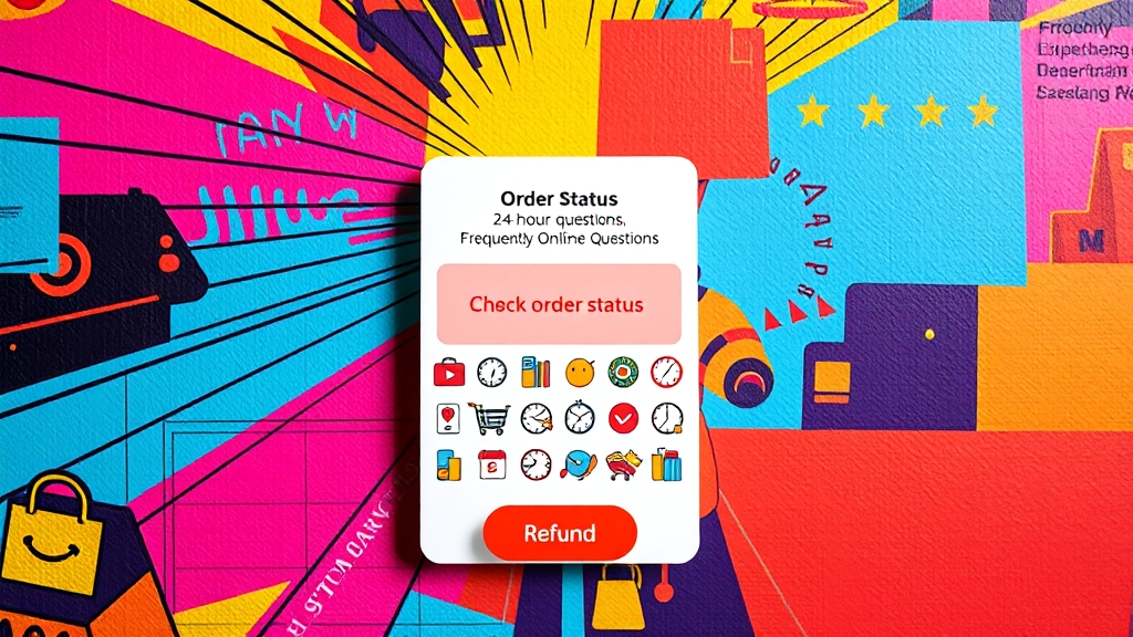 온라인 문의 & 앱 내 고객센터 활용법 (popart 스타일)