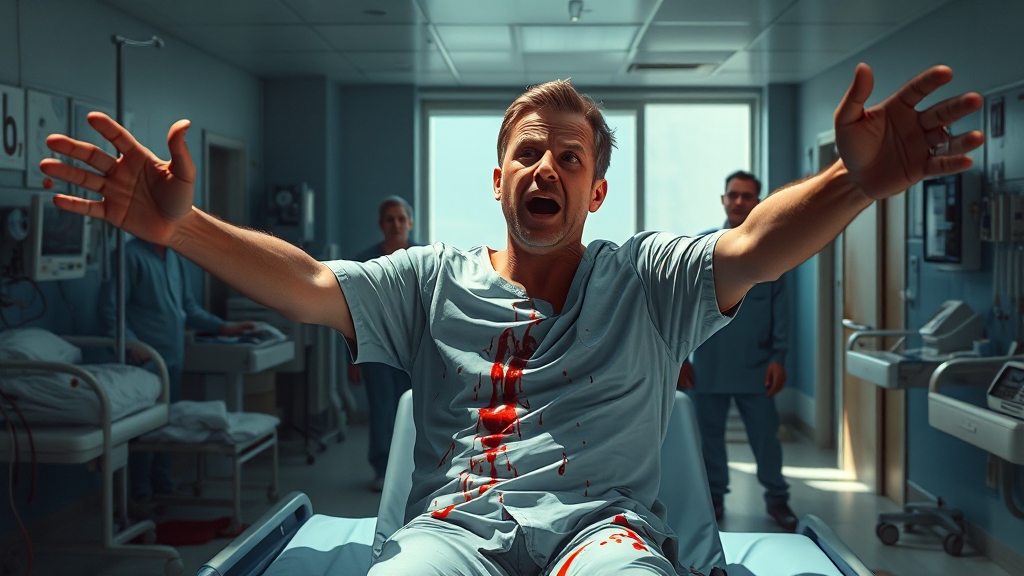 잦은 코피, 병원에 가야 할까? (realistic 스타일)