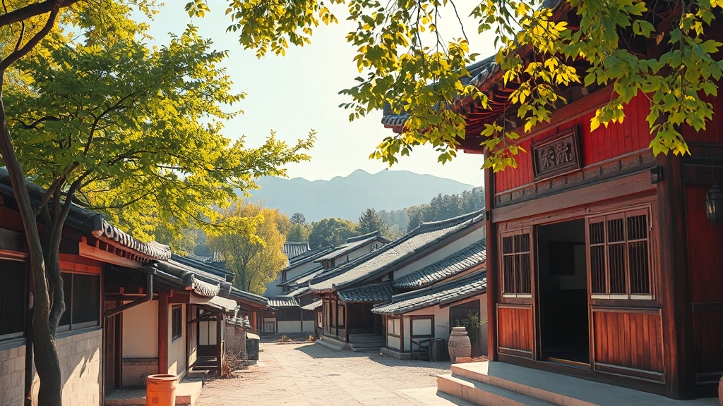 드라마 속 전주, 어디일까? (realistic 스타일)