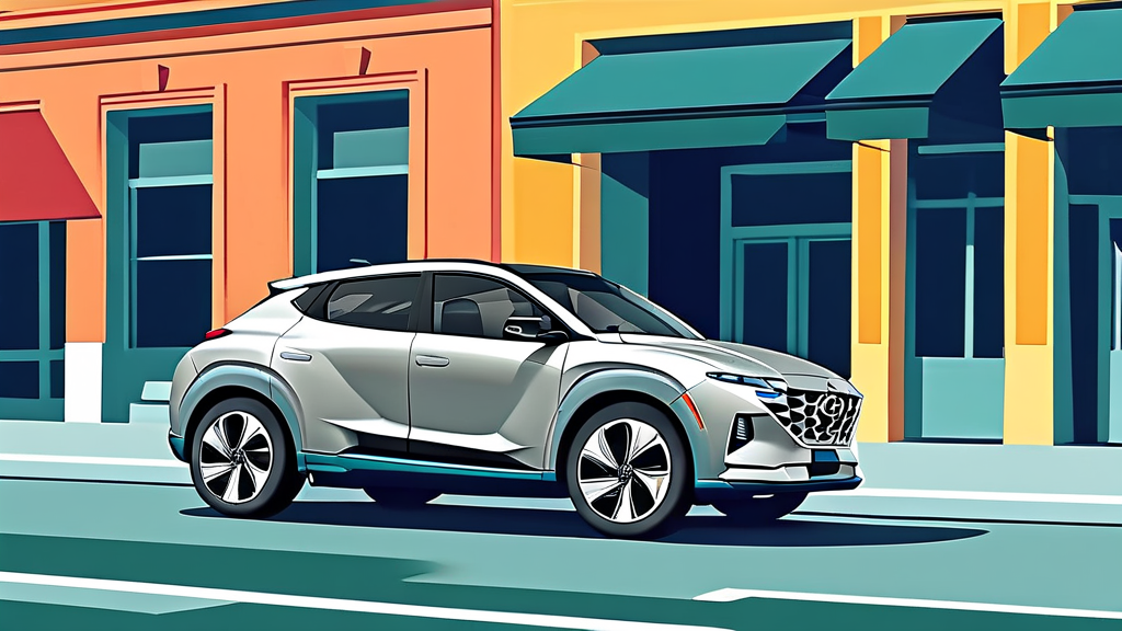 현대자동차 종류별 장점과 고려사항 (illustration 스타일)