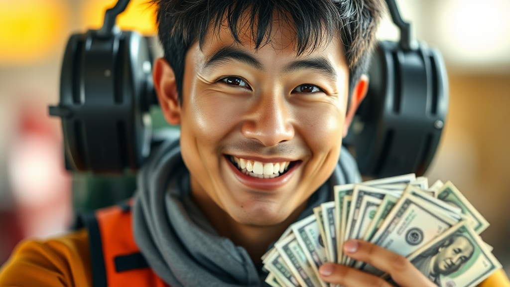 훈련장려금 및 지원 내용 (realistic 스타일)