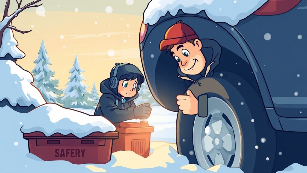 겨울철 관리 요령 (cartoon 스타일)