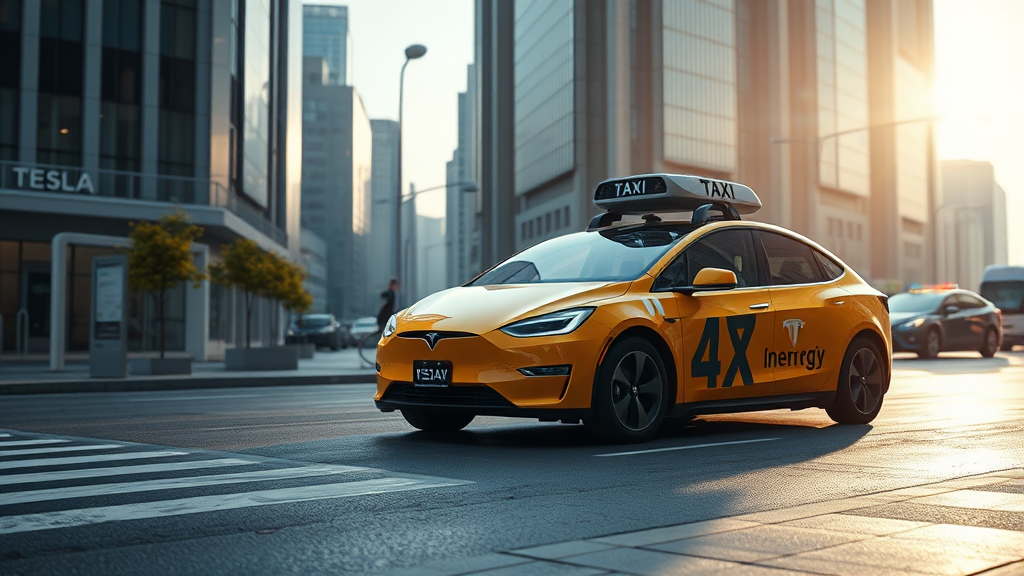 테슬라의 미래 성장 동력 (realistic 스타일)