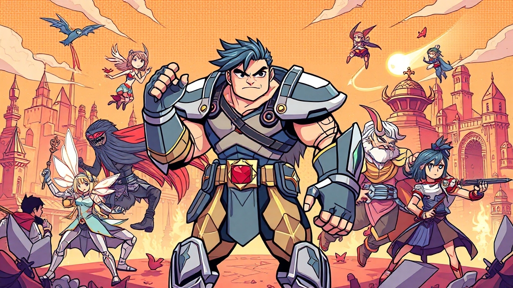 다양한 장르별 RPG 게임 분석 (cartoon 스타일)