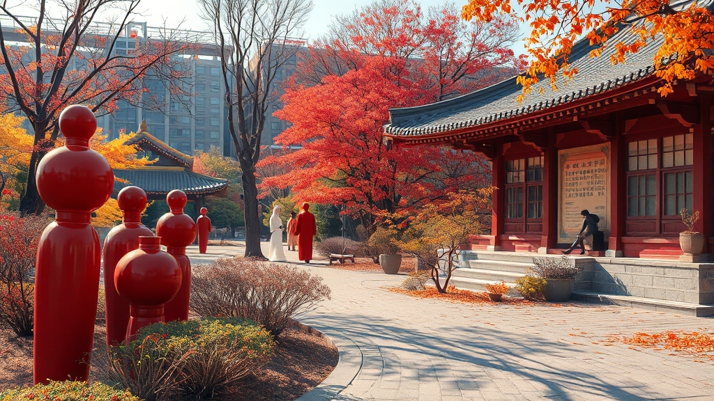 숨겨진 단풍 명소 💎 (realistic 스타일)