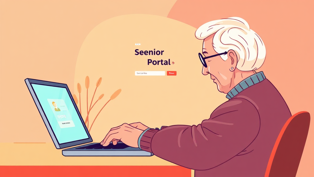 온라인 신청 방법 (illustration 스타일)