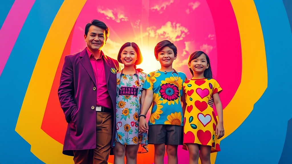 기초생활 보장 강화 (popart 스타일)