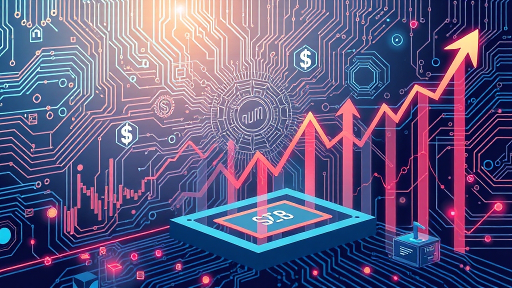 양자컴퓨터 관련주 주가 변동 요인 (illustration 스타일)