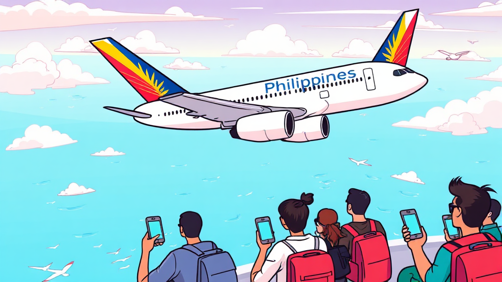 필리핀항공 예약 꿀팁 (cartoon 스타일)