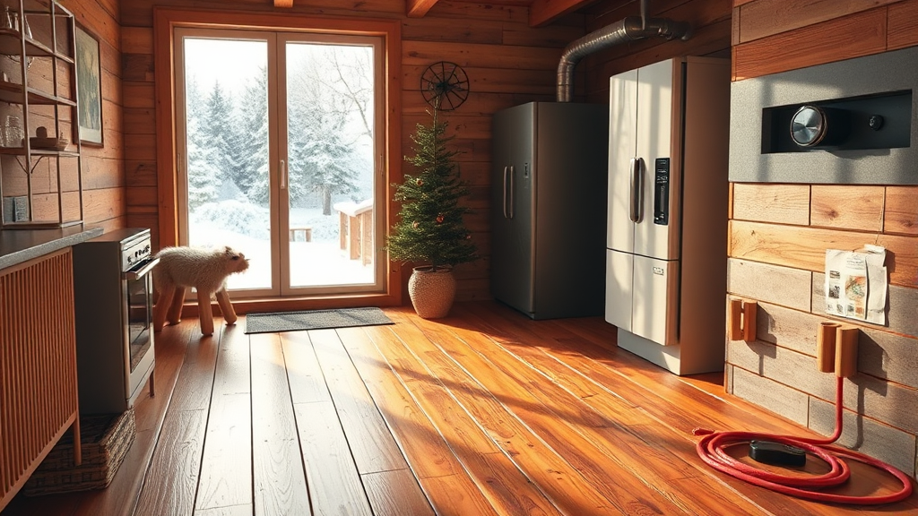 실내 vs 온돌 모드 비교 (realistic 스타일)