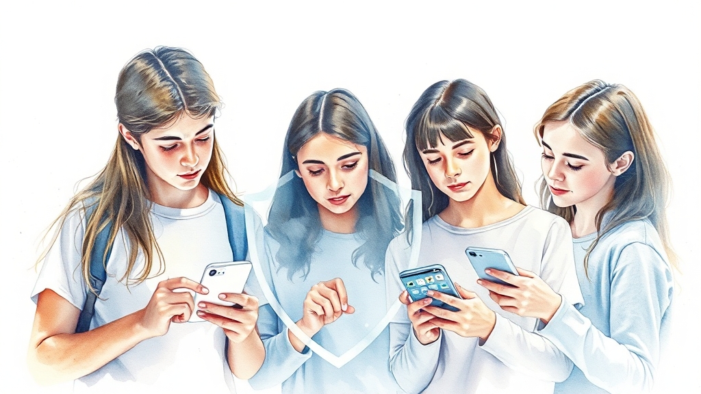 유심 해킹 사례와 서비스의 실효성 (watercolor 스타일)