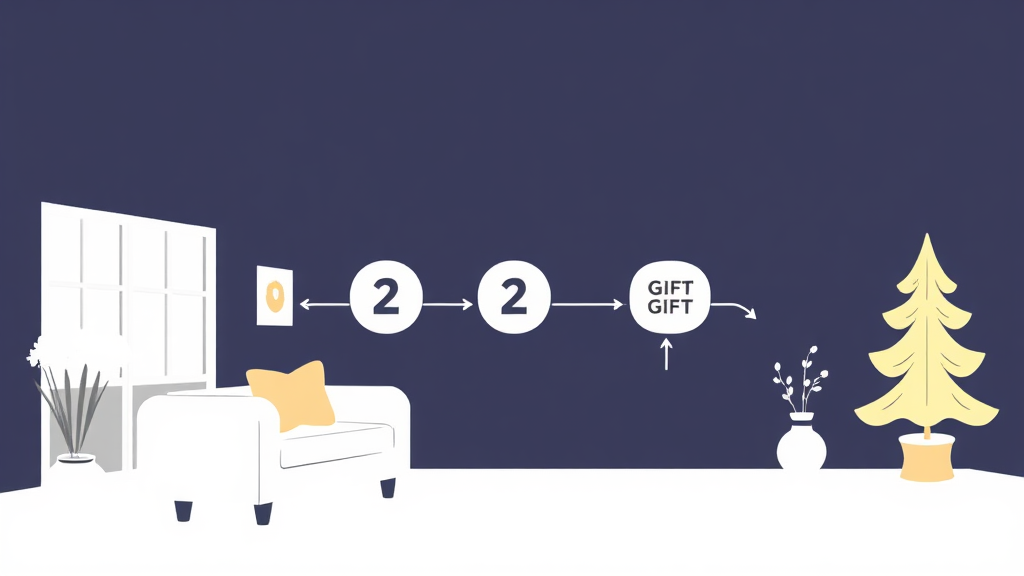 증여세 신고, 홈택스 활용법과 절차 (illustration 스타일)