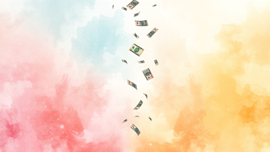 환급금 발생 원인 및 종류 (watercolor 스타일)