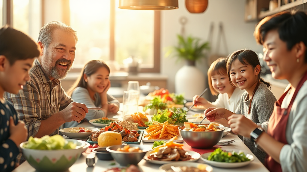 조식 및 식사 후기 (realistic 스타일)