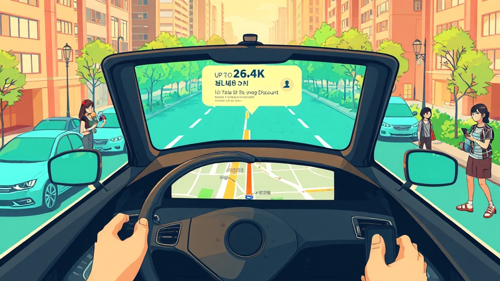 네이버 지도 안전운전 특약, 혜택은? (cartoon 스타일)