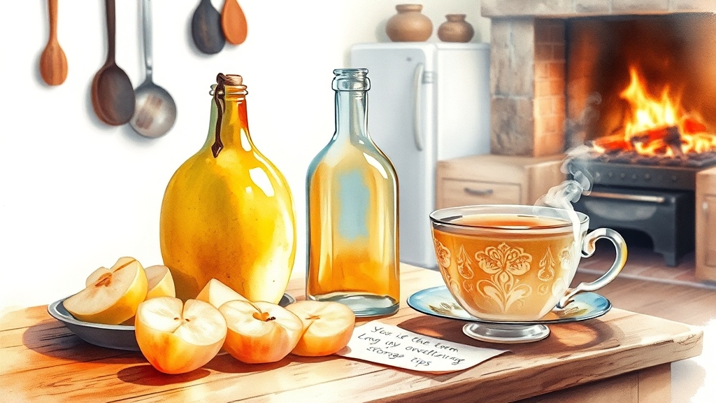 모과 보관 방법과 장기 저장 노하우 (watercolor 스타일)