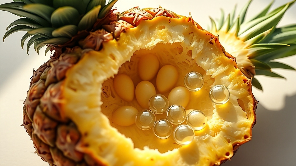 브로멜라인 오해와 진실 (realistic 스타일)