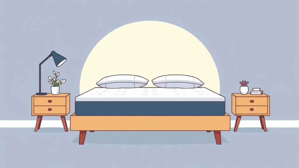 침대 매트리스 높이, 왜 중요할까요? (illustration 스타일)