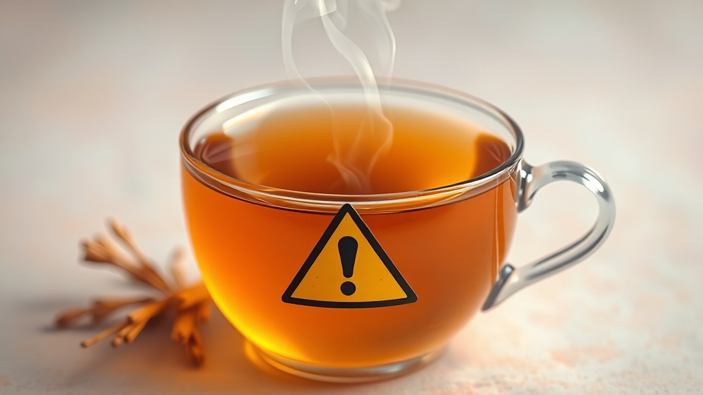 레몬그라스차, 부작용 및 주의사항 (realistic 스타일)