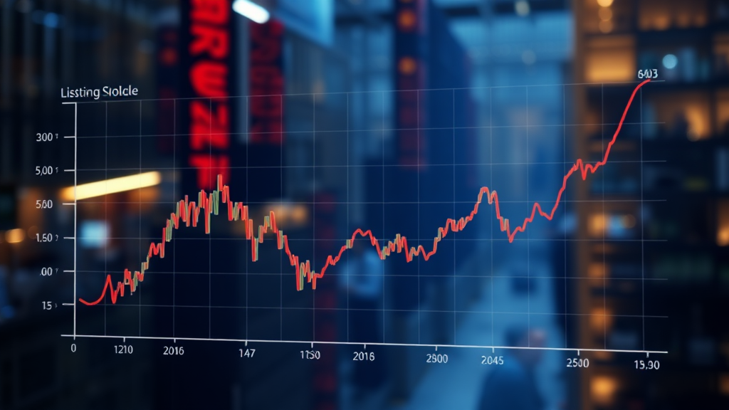 한패스 상장일 변수: 유통 물량과 주가 전망의 상관관계 (realistic 스타일)