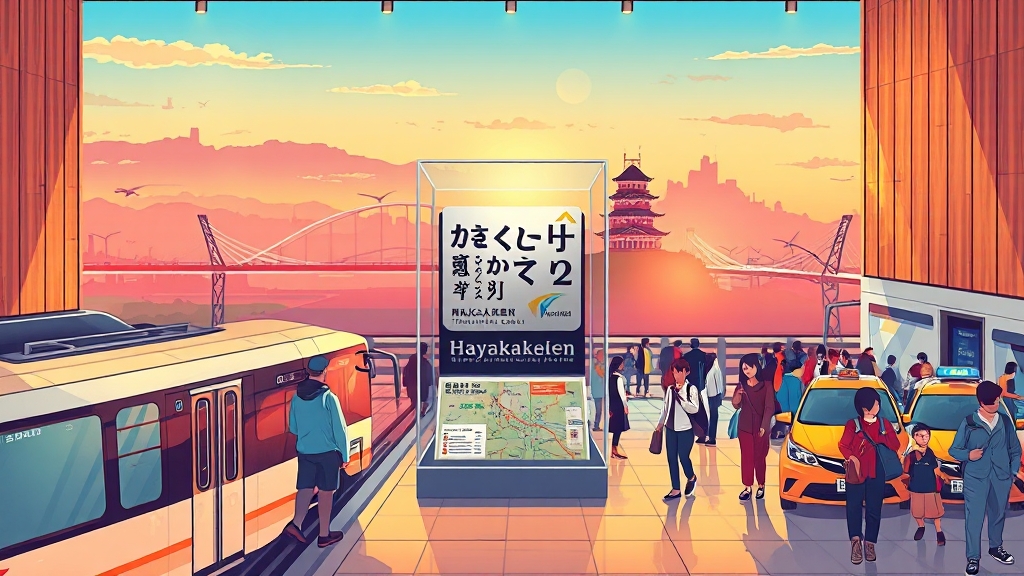 시내 이동 완벽 가이드 (illustration 스타일)