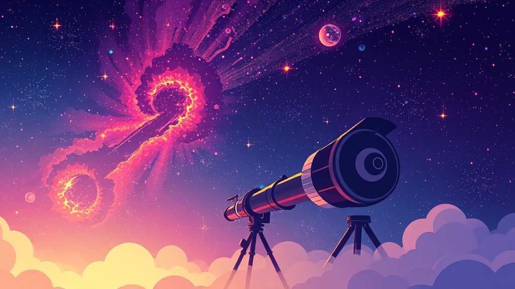 빅뱅 이론의 미해결 과제와 최신 연구 동향 (cartoon 스타일)