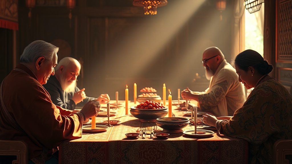 제사의 의미와 중요성 (realistic 스타일)