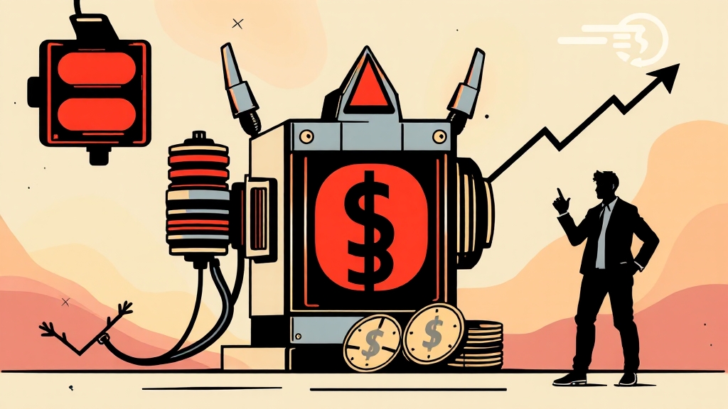 투자 리스크 및 유의사항 (illustration 스타일)