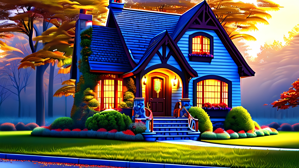 청소 전문가의 손길, 달라지는 집의 모습 (realistic 스타일)