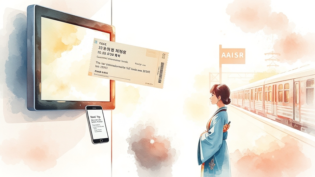 추석 기차표 예매 꿀팁 (watercolor 스타일)