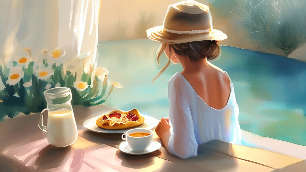 췌장암 환자를 위한 식단 관리와 생활 습관 (watercolor 스타일)