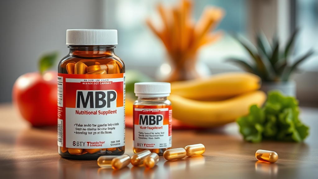 MBP 영양제 섭취법 & 권장량 (realistic 스타일)