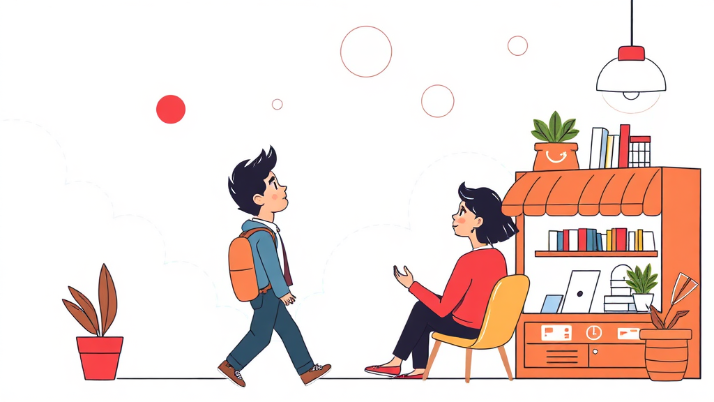 폐업지원금, 왜 필요하고 무엇을 지원하나요? (illustration 스타일)