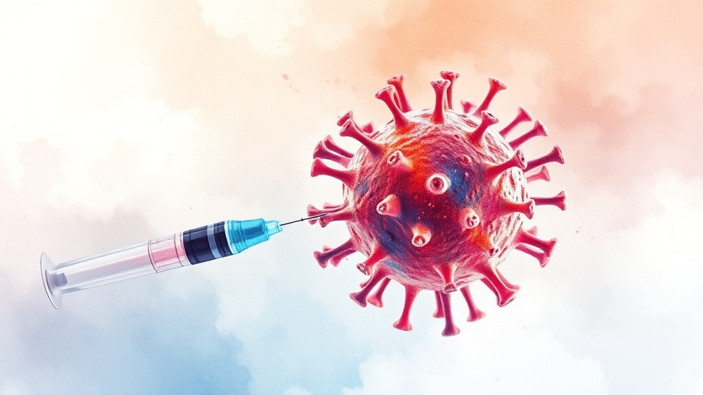 3가 vs 4가 백신 비교 (watercolor 스타일)