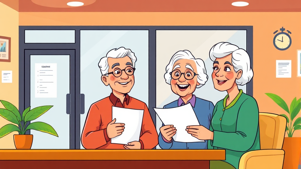 의료급여 신청 방법 및 문의처 (cartoon 스타일)