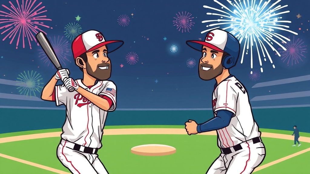 폰세 vs 페디 비교 분석 (cartoon 스타일)