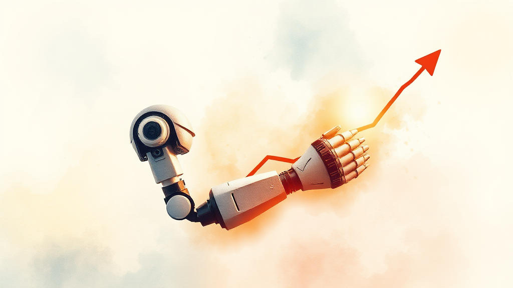 최근 실적, 얼마나 좋았나? (watercolor 스타일)