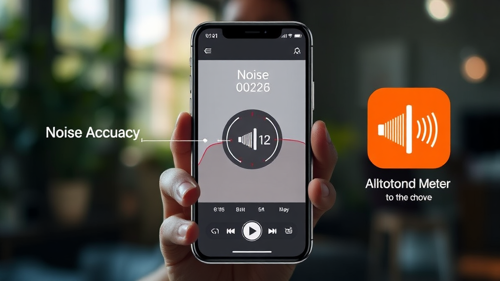 주요 소음 측정 앱 기능 비교 이미지