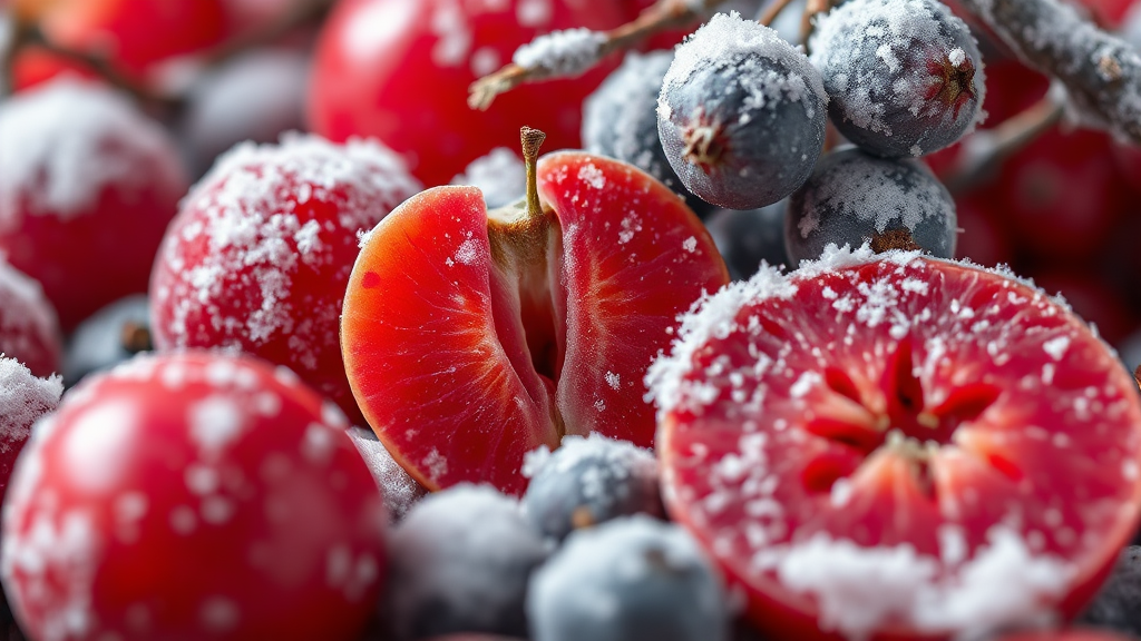 맛과 향의 조화: 레드향, 천혜향, 황금향 비교 분석 (realistic 스타일)