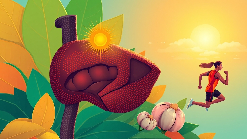 GGT 수치 낮추는 방법 (illustration 스타일)