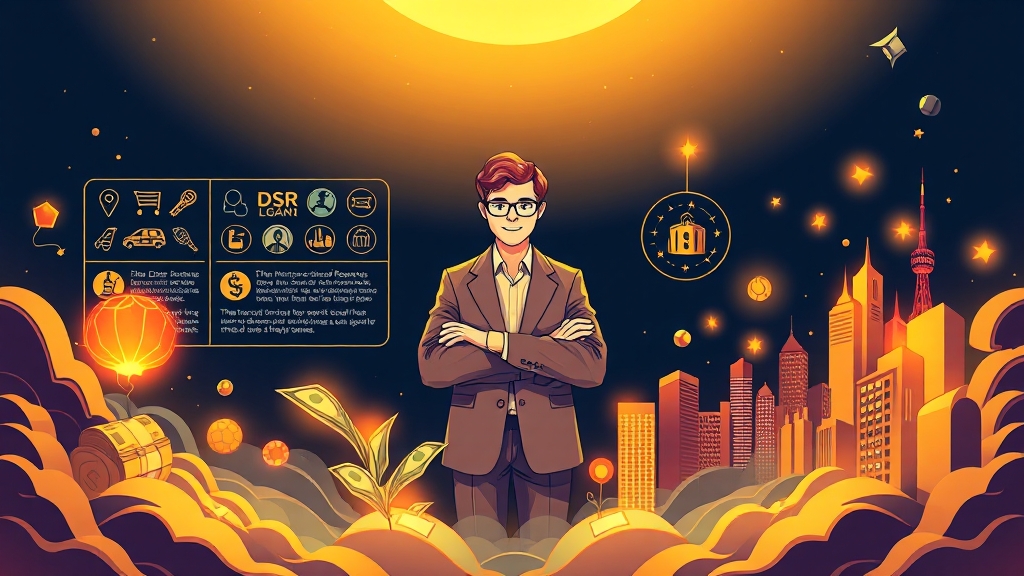 DSR 규제와 자영업자 대출 증액 해결 (illustration 스타일)