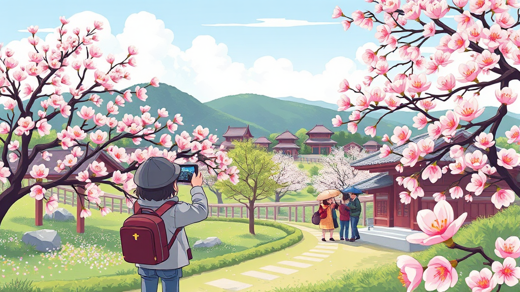 축제별 추천 여행 코스 및 즐길 거리 (cartoon 스타일)