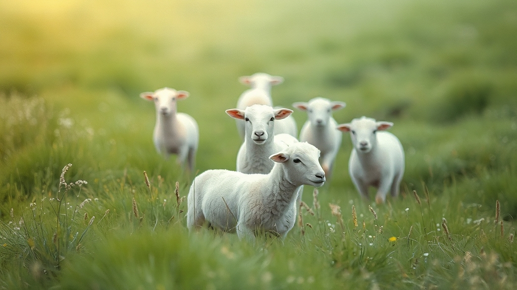 꿈 속 양의 종류별 의미 (watercolor 스타일)