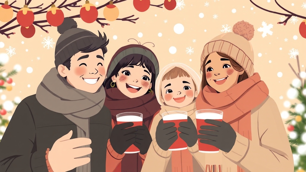 겨울 축제 즐기기 꿀팁 & 유의사항 (illustration 스타일)