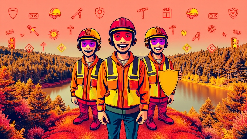 취업 분야와 진로 전망 (popart 스타일)