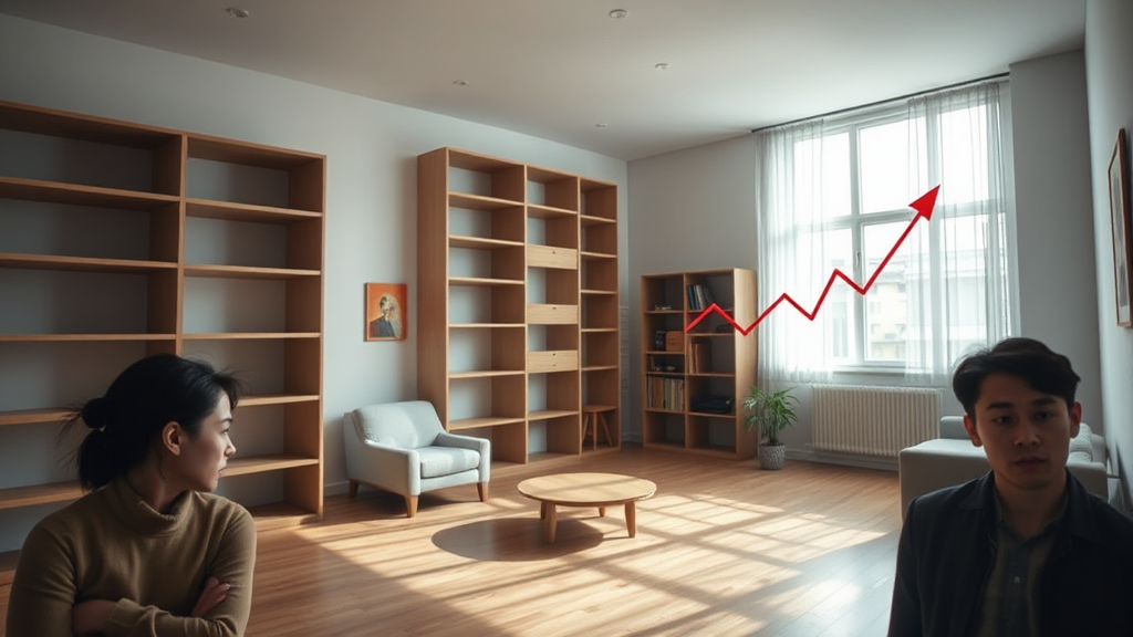 전세 시장 동향 및 변화 (realistic 스타일)