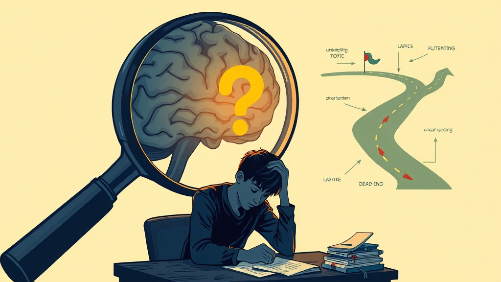 주제 선정, 왜 실패할까? (illustration 스타일)