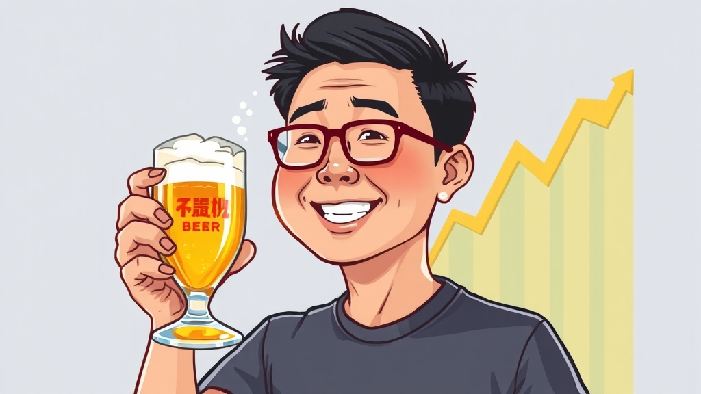 제주맥주, 젠슨 황 효과 수혜 분석 (cartoon 스타일)